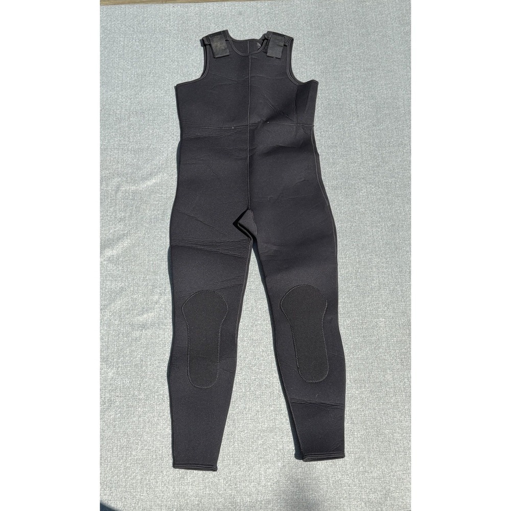 Harveys Scuba Diving Farmer John Wetsuit Men's Size XL Sleeveless Long Black 7mm